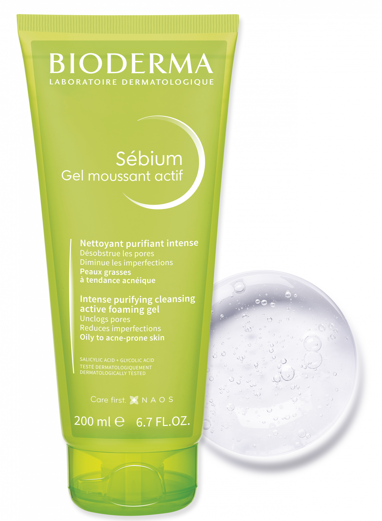 Sébium Gel moussant actif | Face Cleanser Gel for Oily Skin | Skin